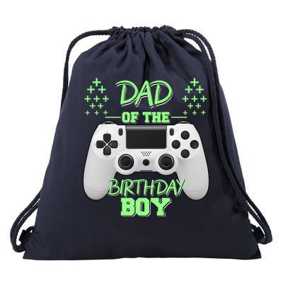 Dad Of The Birthday Boy Drawstring Bag