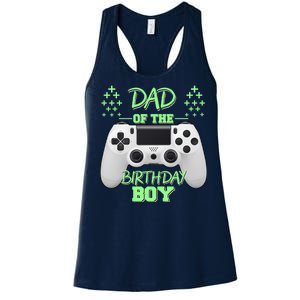 Dad Of The Birthday Boy Women's Racerback Tank