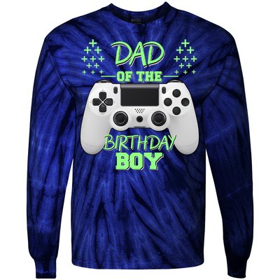 Dad Of The Birthday Boy Tie-Dye Long Sleeve Shirt