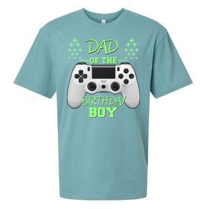 Dad Of The Birthday Boy Sueded Cloud Jersey T-Shirt