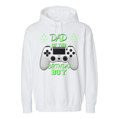 Dad Of The Birthday Boy Garment-Dyed Fleece Hoodie