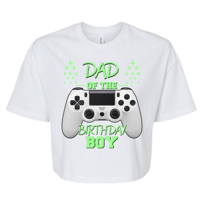 Dad Of The Birthday Boy Bella+Canvas Jersey Crop Tee