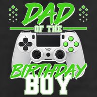 Dad Of The Birthday Boy Video Gamer 7 Panel Mesh Trucker Snapback Hat