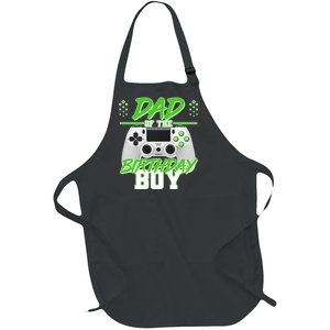 Dad Of The Birthday Boy Video Gamer Full-Length Apron With Pockets