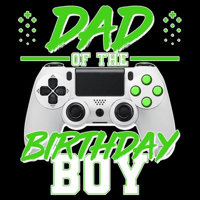 Dad Of The Birthday Boy Video Gamer T-Shirt