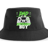 Dad Of The Birthday Boy Video Gamer Sustainable Bucket Hat