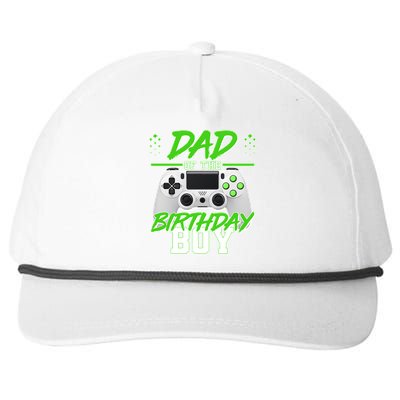 Dad Of The Birthday Boy Video Gamer Snapback Five-Panel Rope Hat