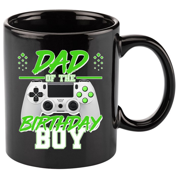 Dad Of The Birthday Boy Video Gamer 11oz C Handle Ceramic Mug