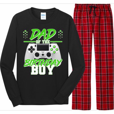 Dad Of The Birthday Boy Video Gamer Long Sleeve Pajama Set