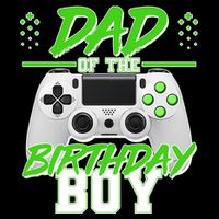 Dad Of The Birthday Boy Video Gamer 16 in Basic Backpack