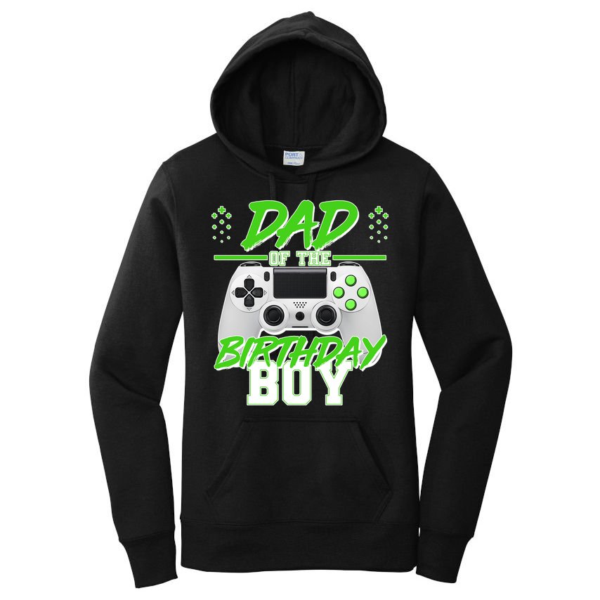 Dad Of The Birthday Boy Video Gamer Women's Pullover Hoodie