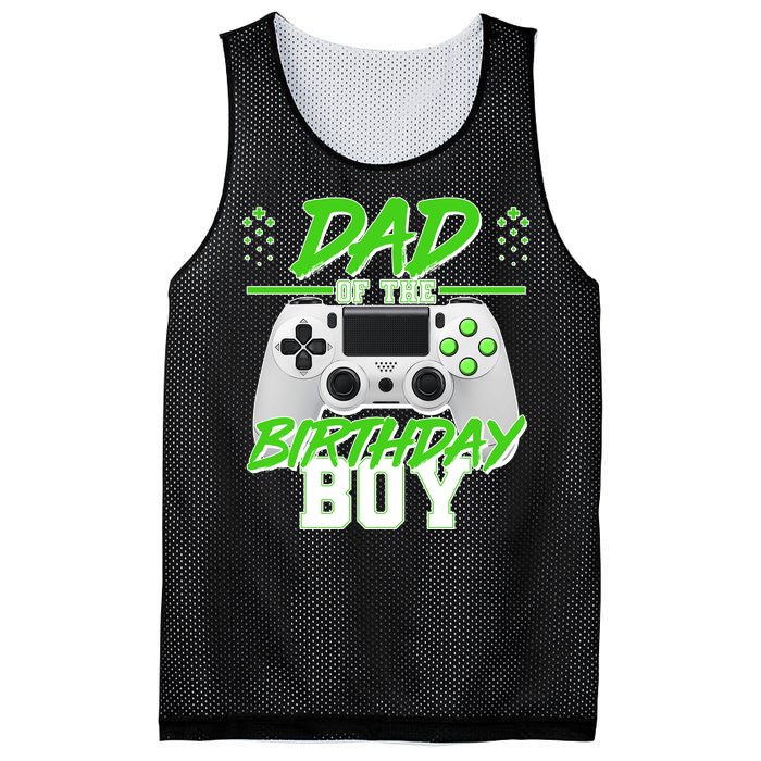 Dad Of The Birthday Boy Video Gamer Mesh Reversible Basketball Jersey Tank