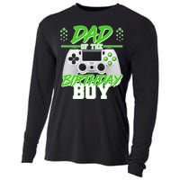 Dad Of The Birthday Boy Video Gamer Cooling Performance Long Sleeve Crew