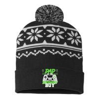 Dad Of The Birthday Boy Video Gamer USA-Made Snowflake Beanie