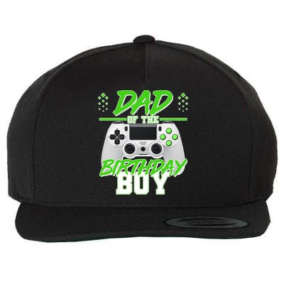 Dad Of The Birthday Boy Video Gamer Wool Snapback Cap