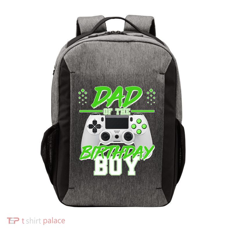 Dad Of The Birthday Boy Video Gamer Vector Backpack