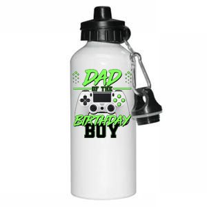 Dad Of The Birthday Boy Video Gamer Aluminum Water Bottle