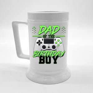 Dad Of The Birthday Boy Video Gamer Beer Stein