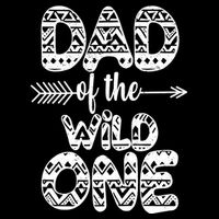 Dad Of The Wild One Flatbill Hat