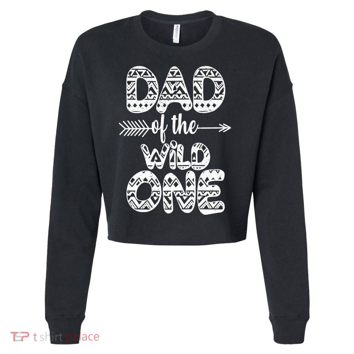 Dad Of The Wild One Cropped Pullover Crew