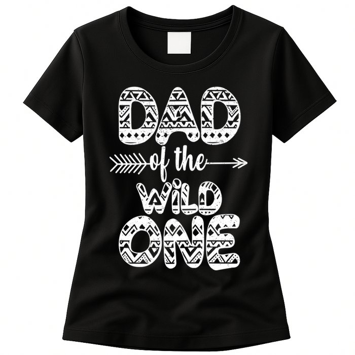 Dad Of The Wild One Womens T-Shirt