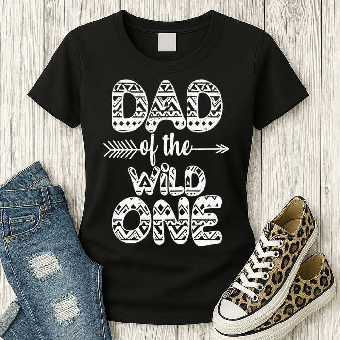 Dad Of The Wild One Womens T-Shirt