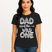 Dad Of The Wild One Womens T-Shirt