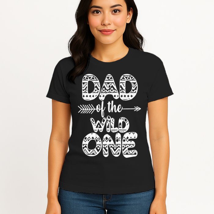 Dad Of The Wild One Womens T-Shirt