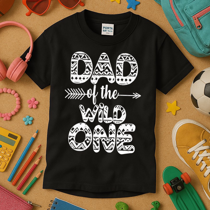 Dad Of The Wild One Kids T-Shirt