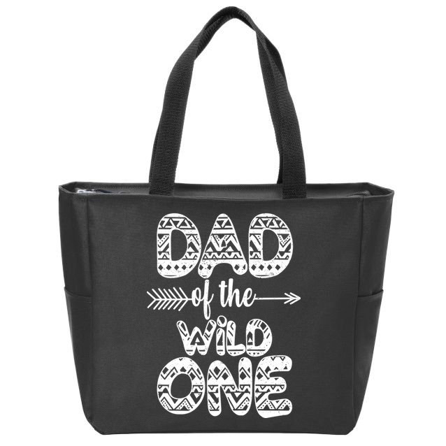 Dad Of The Wild One Zip Tote Bag