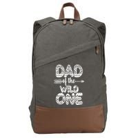 Dad Of The Wild One Cotton Canvas Backpack