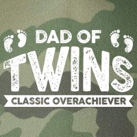 Dad Of Twins Classic Overachiever Legacy Tie Dye Trucker Hat