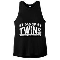 Dad Of Twins Classic Overachiever Ladies PosiCharge Tri-Blend Wicking Tank
