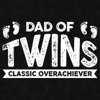 Dad Of Twins Classic Overachiever Ladies PosiCharge Tri-Blend Wicking Tank
