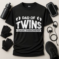Dad Of Twins Classic Overachiever Performance Shirt