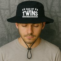 Dad Of Twins Classic Overachiever Bucket Hat
