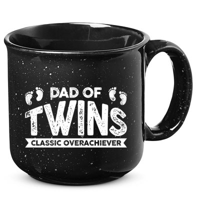 Dad Of Twins Classic Overachiever 15oz Campfire Ceramic Mug