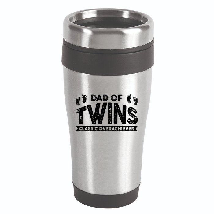 Dad Of Twins Classic Overachiever 16oz Travel Tumbler