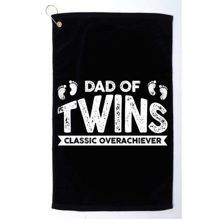 Dad Of Twins Classic Overachiever Golf Towel