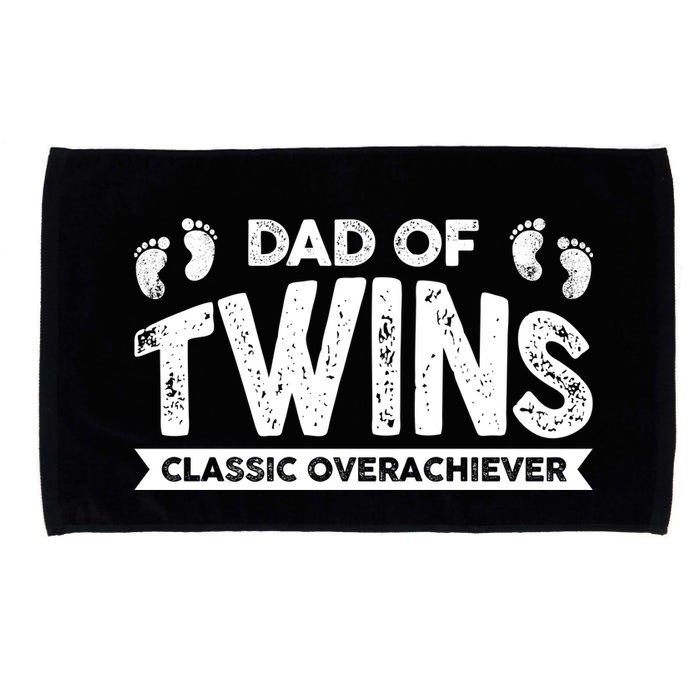 Dad Of Twins Classic Overachiever Microfiber Hand Towel