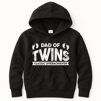 Dad Of Twins Classic Overachiever Kids Hoodie
