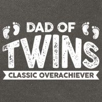 Dad Of Twins Classic Overachiever Cotton Canvas Backpack