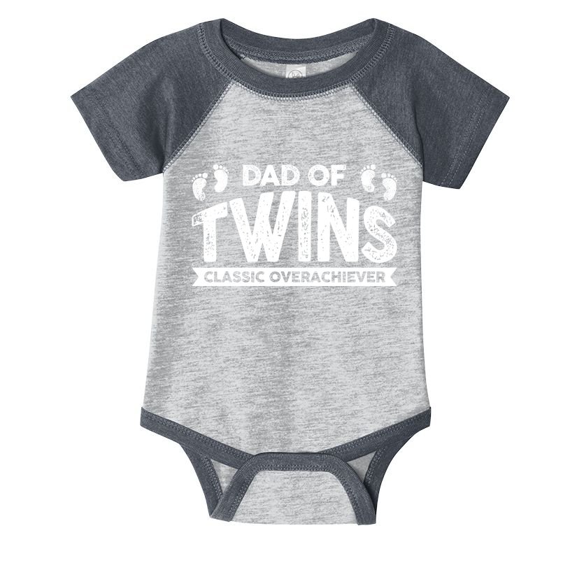 Dad Of Twins Classic Overachiever Infant Baby Jersey Bodysuit