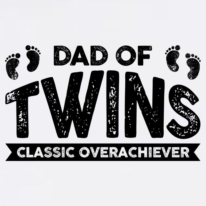 Dad Of Twins Classic Overachiever Garment-Dyed Sweatshirt