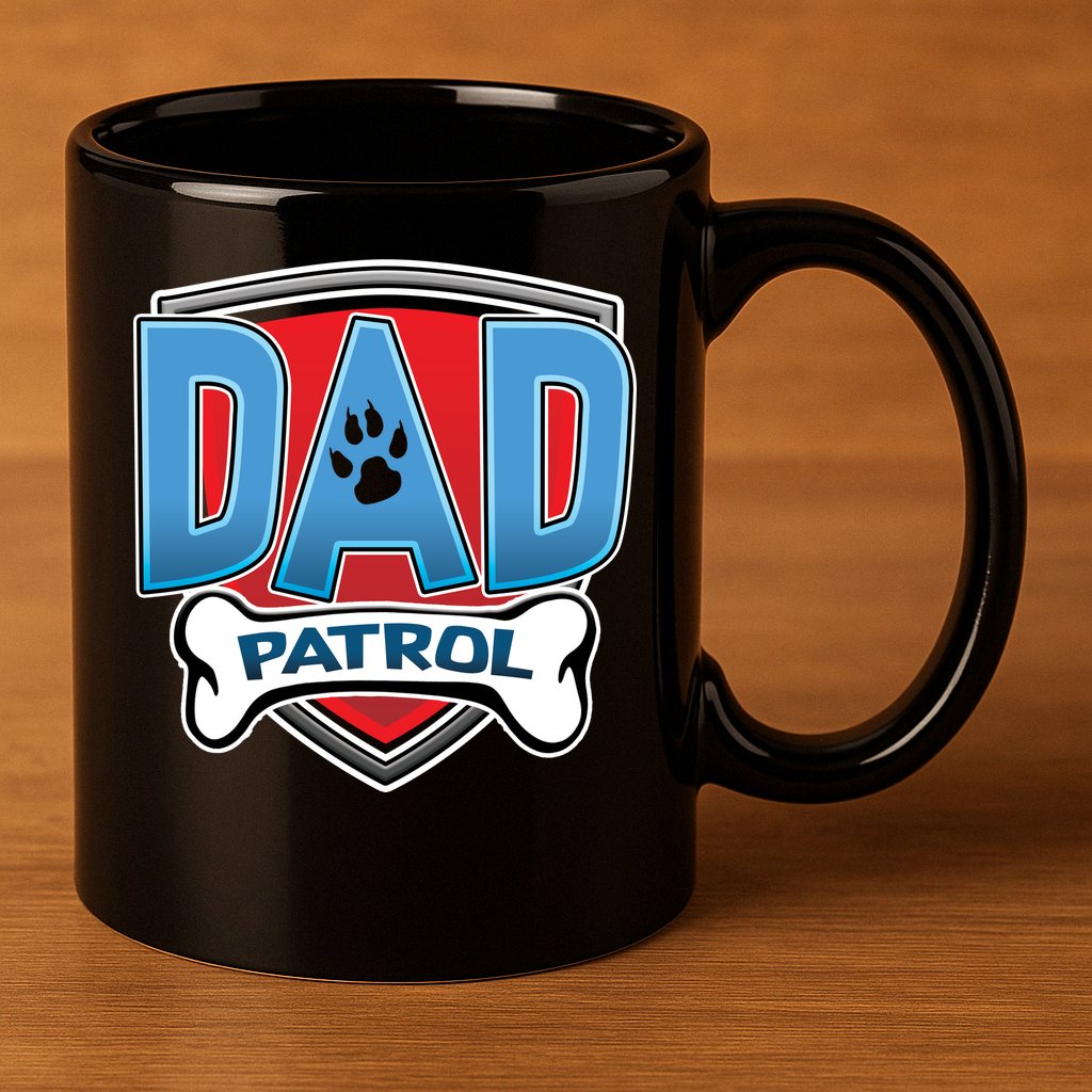 Dad Patrol 11oz C Handle Ceramic Mug