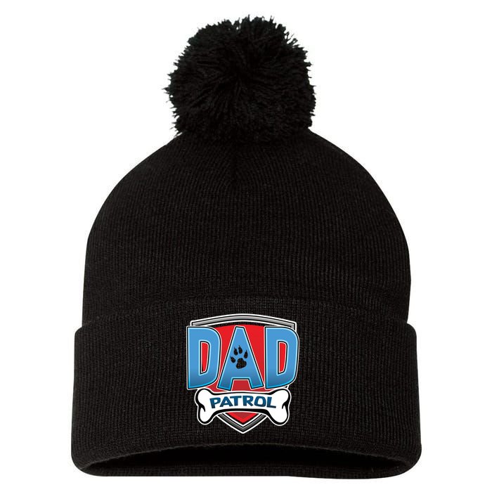 Dad Patrol Pom Pom 12in Knit Beanie