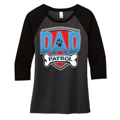 Dad Patrol Women's Tri-Blend 3/4-Sleeve Raglan Shirt