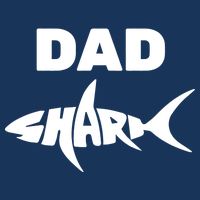 Dad Shark Full-Length Apron With Pockets