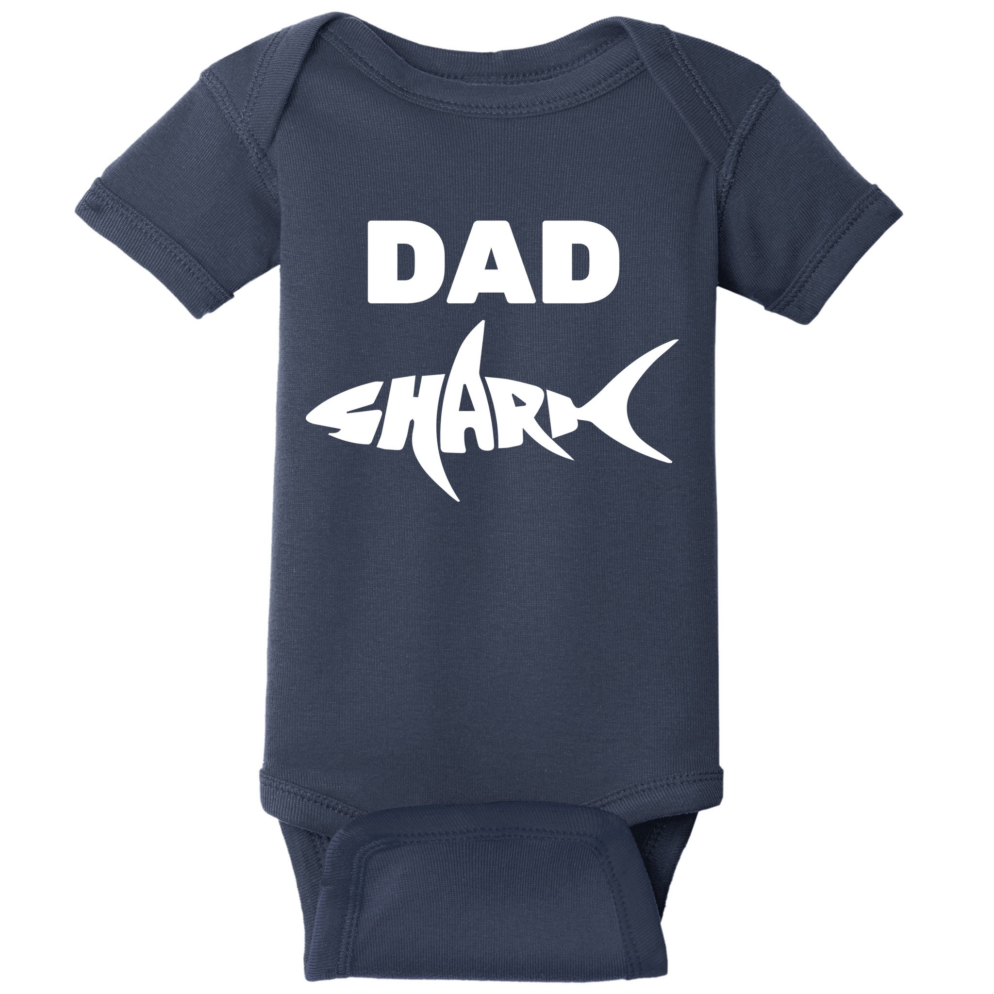 Dad Shark Baby Bodysuit