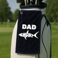 Dad Shark Golf Towel
